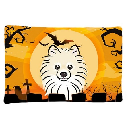 Carolines Treasures Halloween Pomeranian Fabric Standard Pillowcase BB1765PILLOWCASE